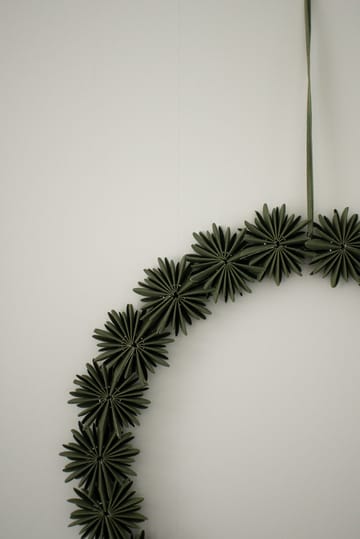 Corona decorativa Paper flake Ø35 cm - Verde - DBKD