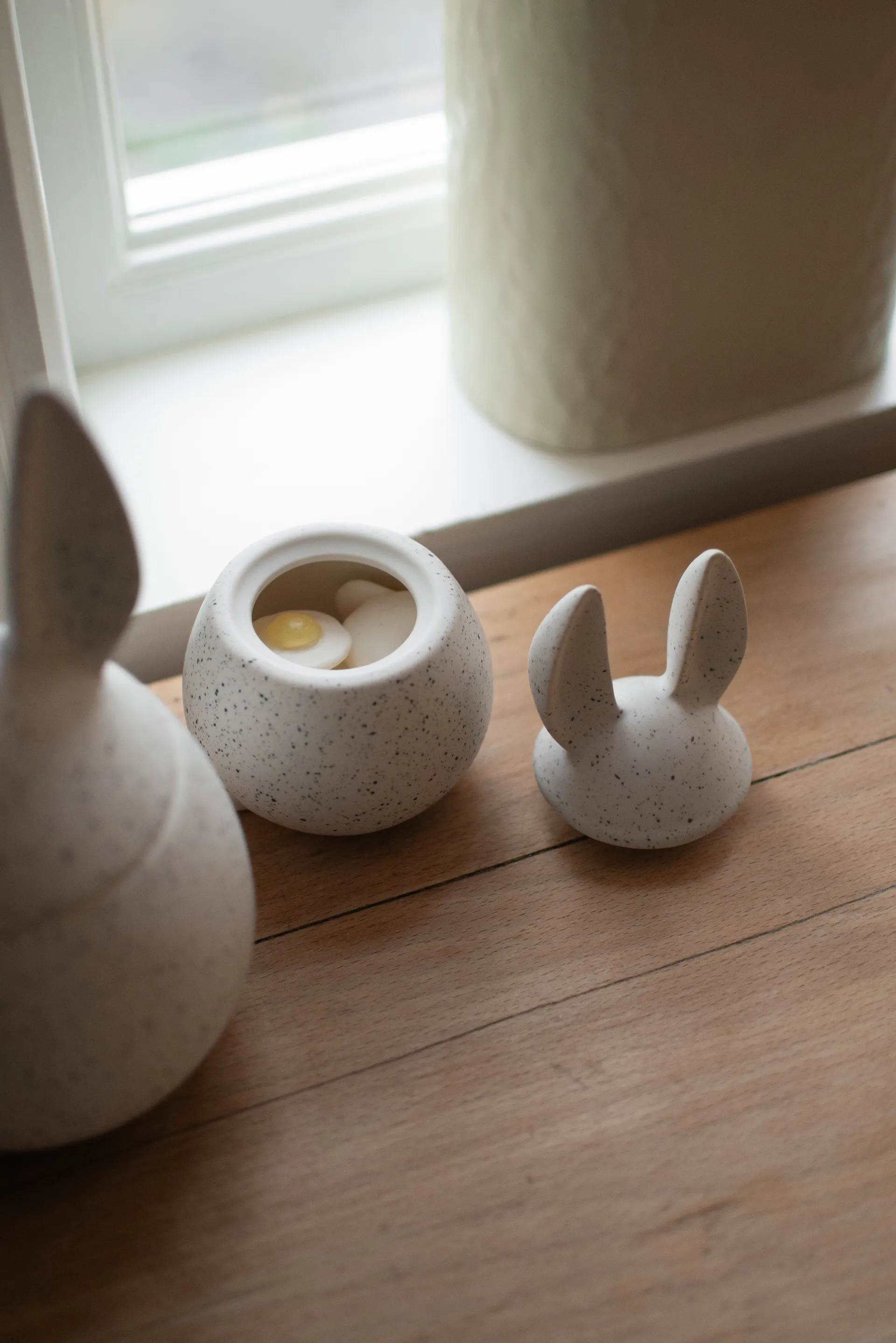 DBKD Eating rabbit ciotola piccola, White dot DBKD