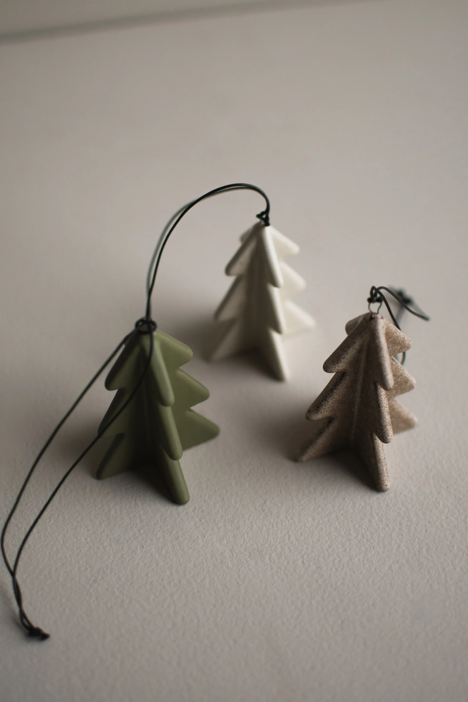 Decorazione albero invernale 7 cm, Beige DBKD