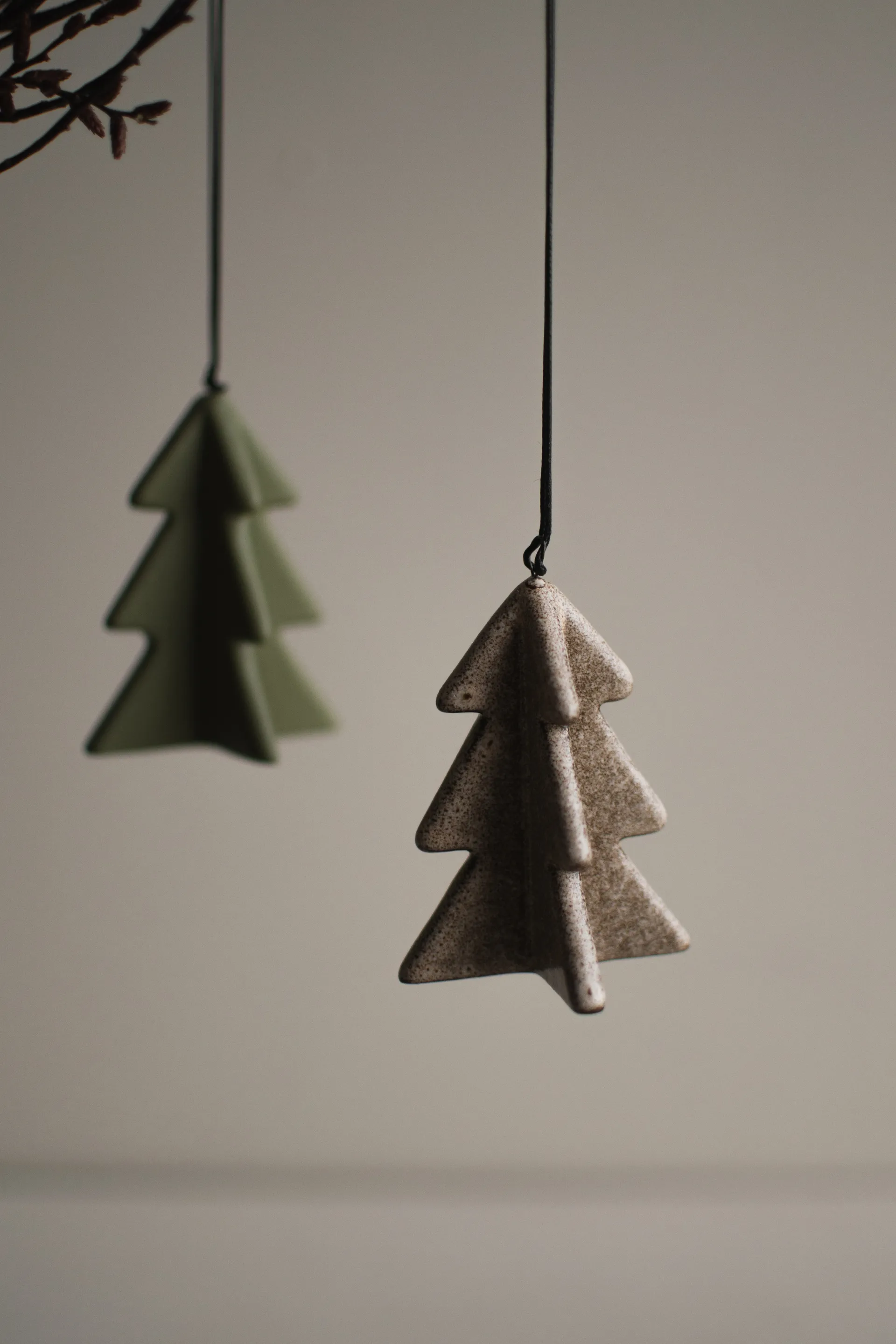 Decorazione albero invernale 7 cm, Beige DBKD