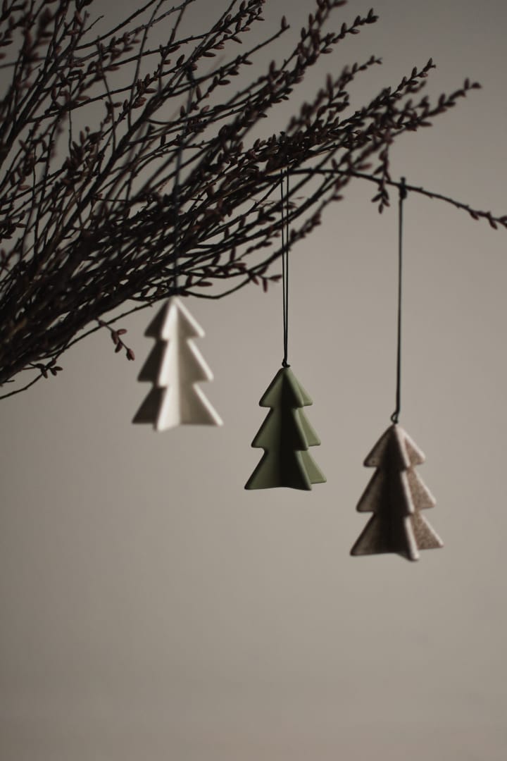 Decorazione albero invernale 7 cm, Beige DBKD