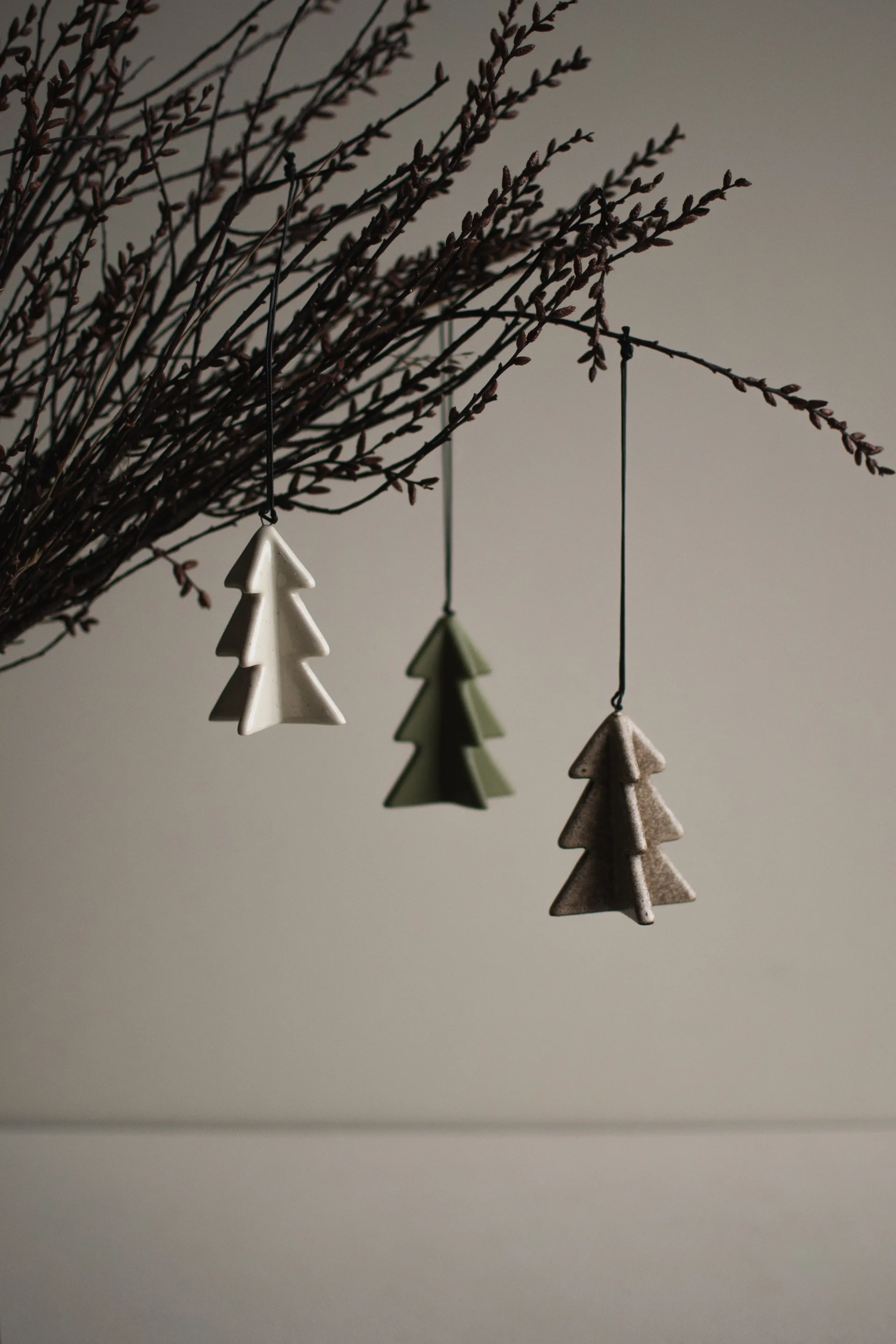 Decorazione albero invernale 7 cm, Vaniglia DBKD