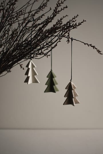 Decorazione albero invernale 7 cm - Vaniglia - DBKD