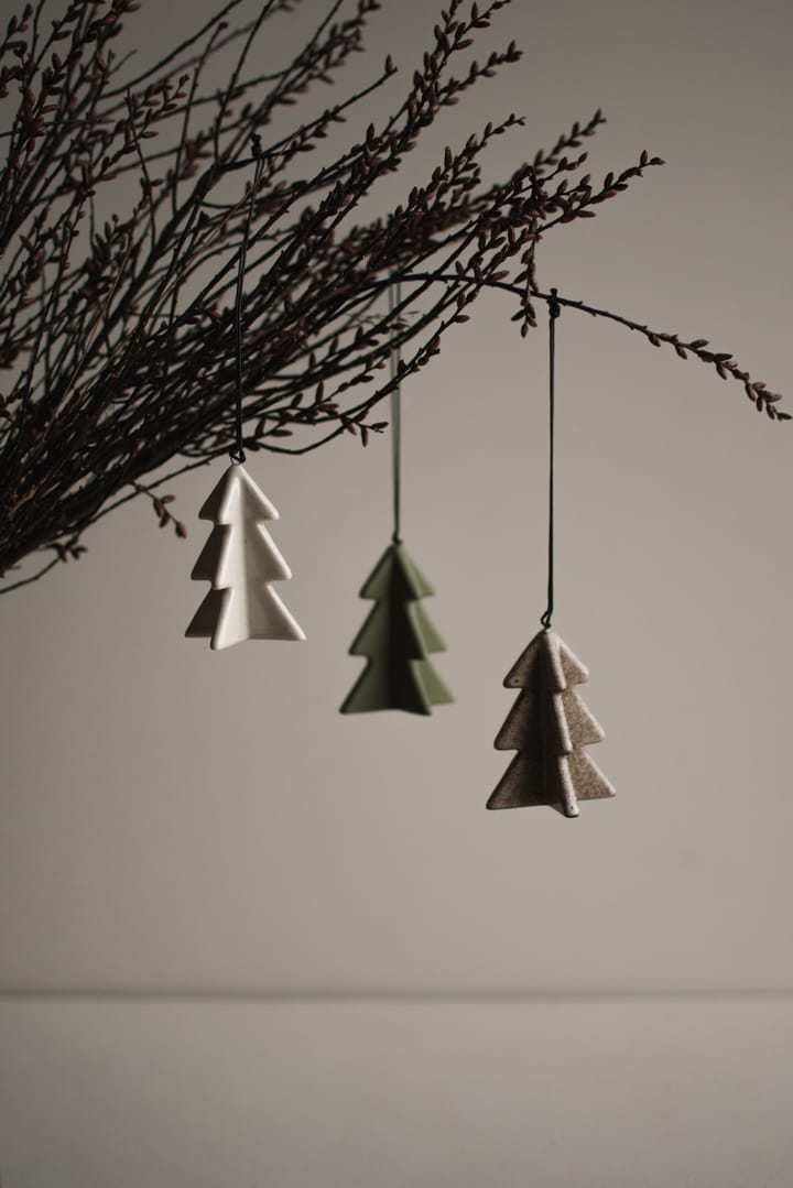 Decorazione albero invernale 7 cm, Vaniglia DBKD