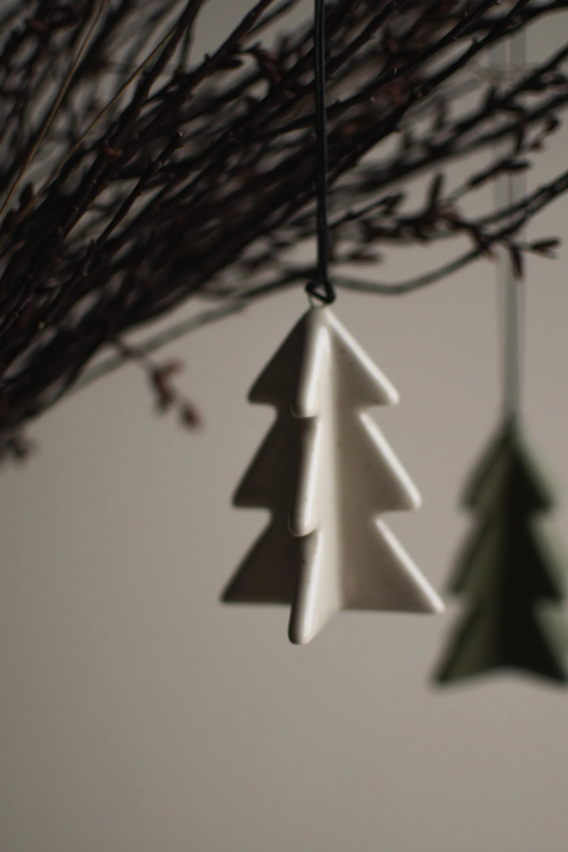 Decorazione albero invernale 7 cm, Vaniglia DBKD