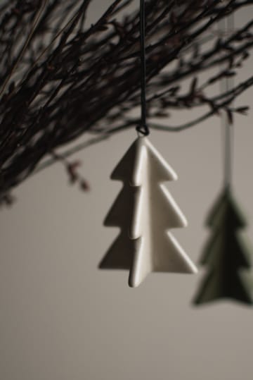 Decorazione albero invernale 7 cm - Vaniglia - DBKD