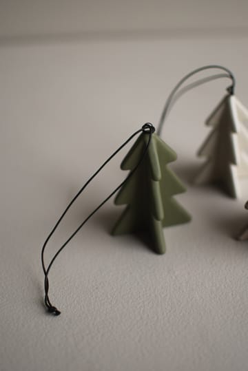 Decorazione albero invernale 7 cm - Verde - DBKD