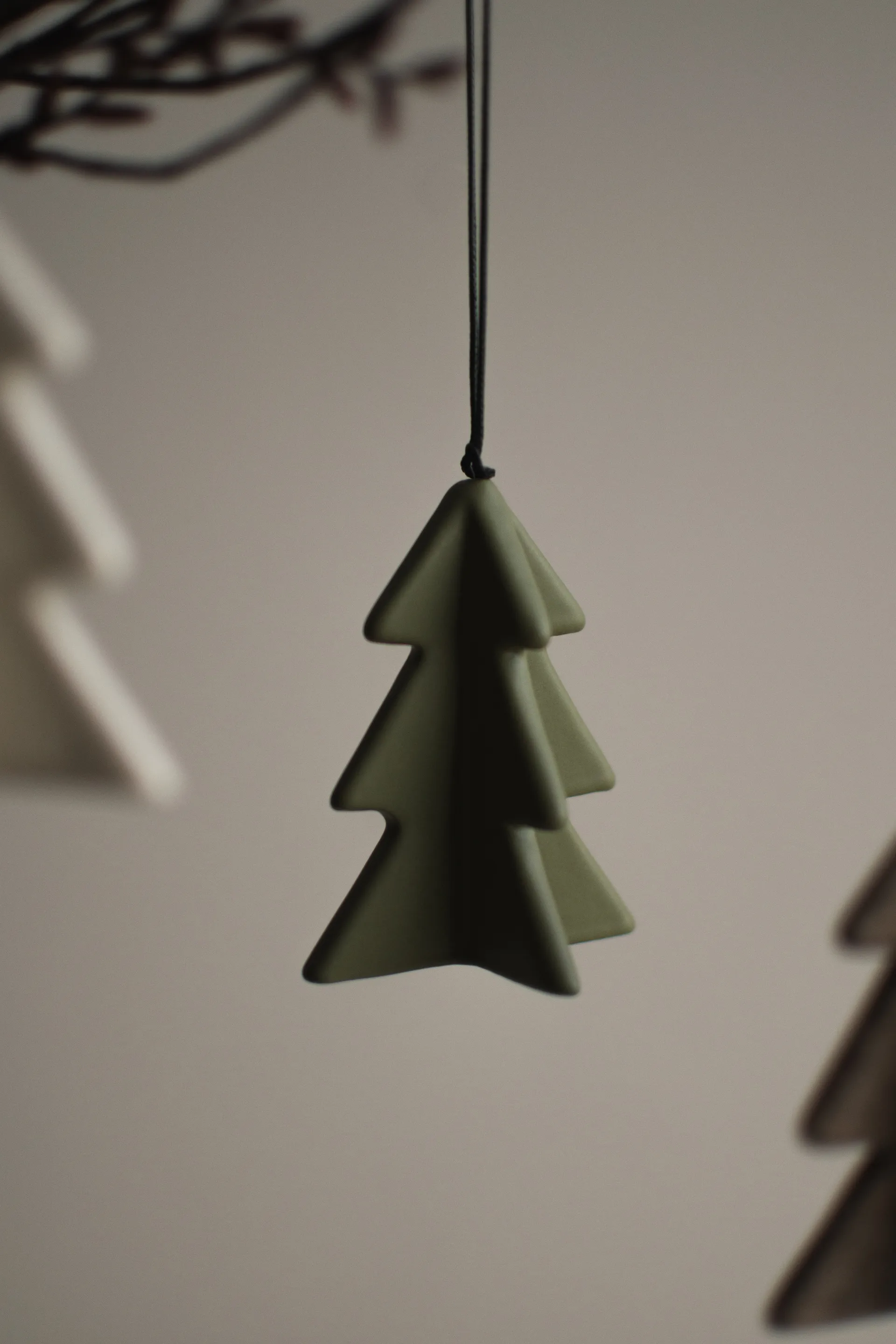 Decorazione albero invernale 7 cm, Verde DBKD
