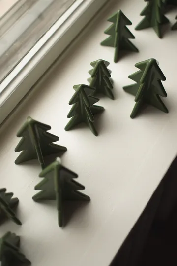 Decorazione albero invernale - Verde, 8 cm - DBKD