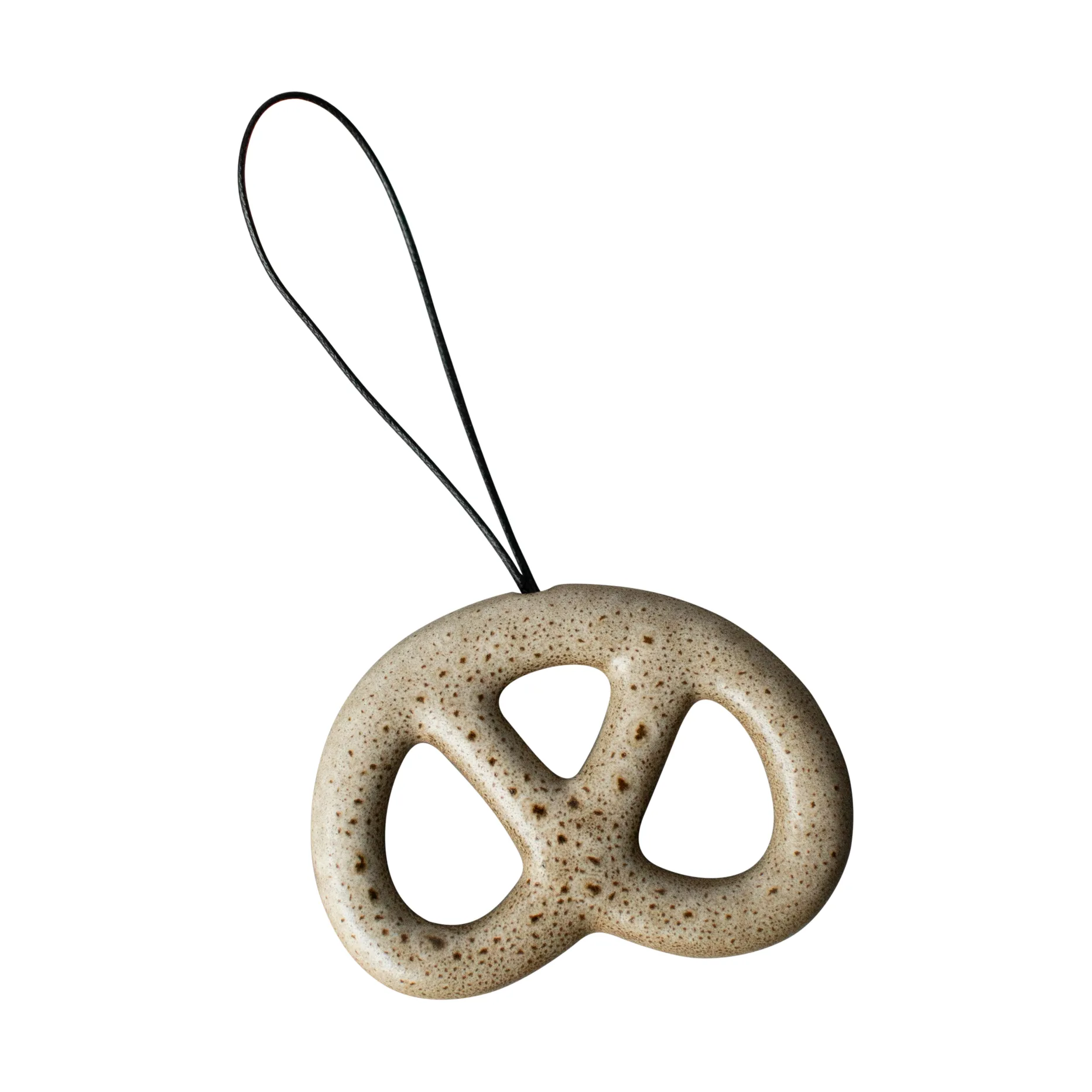 Decorazione da appendere a forma di pretzel, Beige DBKD