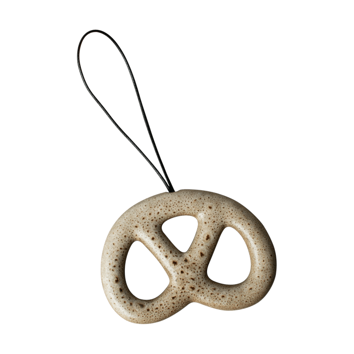 Decorazione da appendere a forma di pretzel - Beige - DBKD