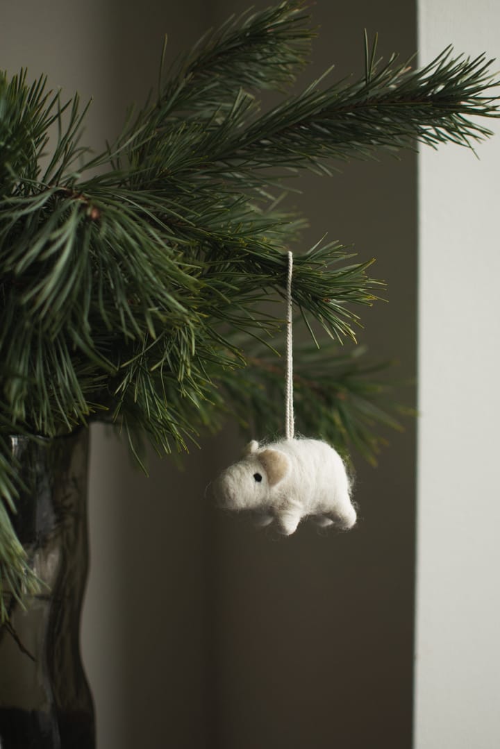 Decorazione maialino , Bianco DBKD