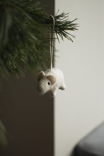 Decorazione maialino  - Bianco - DBKD
