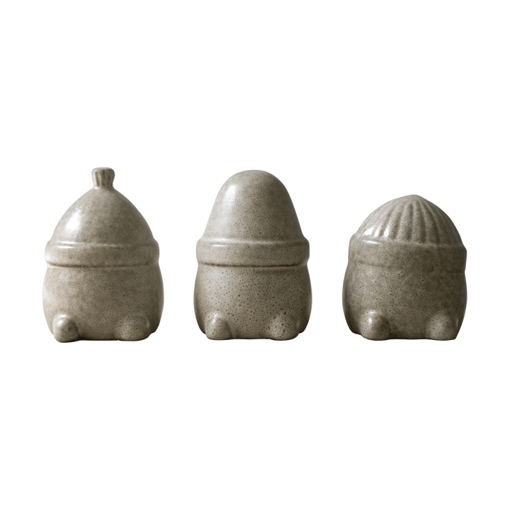 Decorazione natalizia Hipster triplets, confezione da 3 - Beige - DBKD