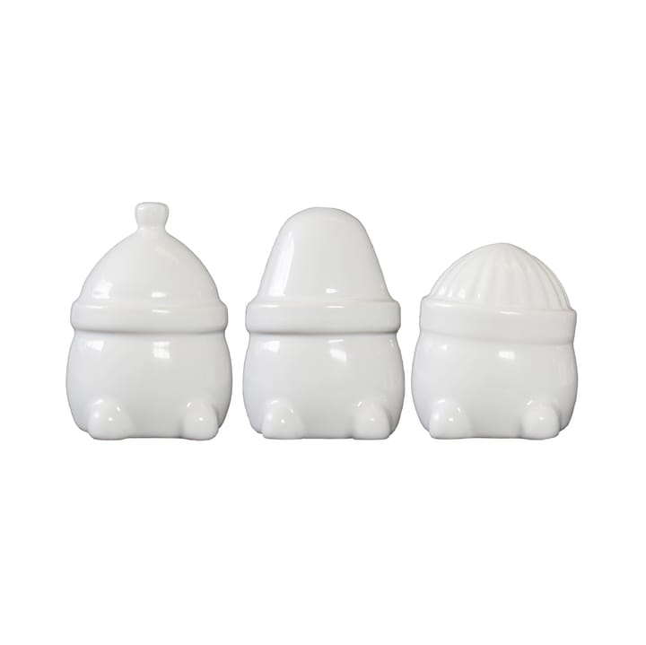 Decorazione natalizia Hipster triplets, confezione da 3 - Bianco brillante - DBKD