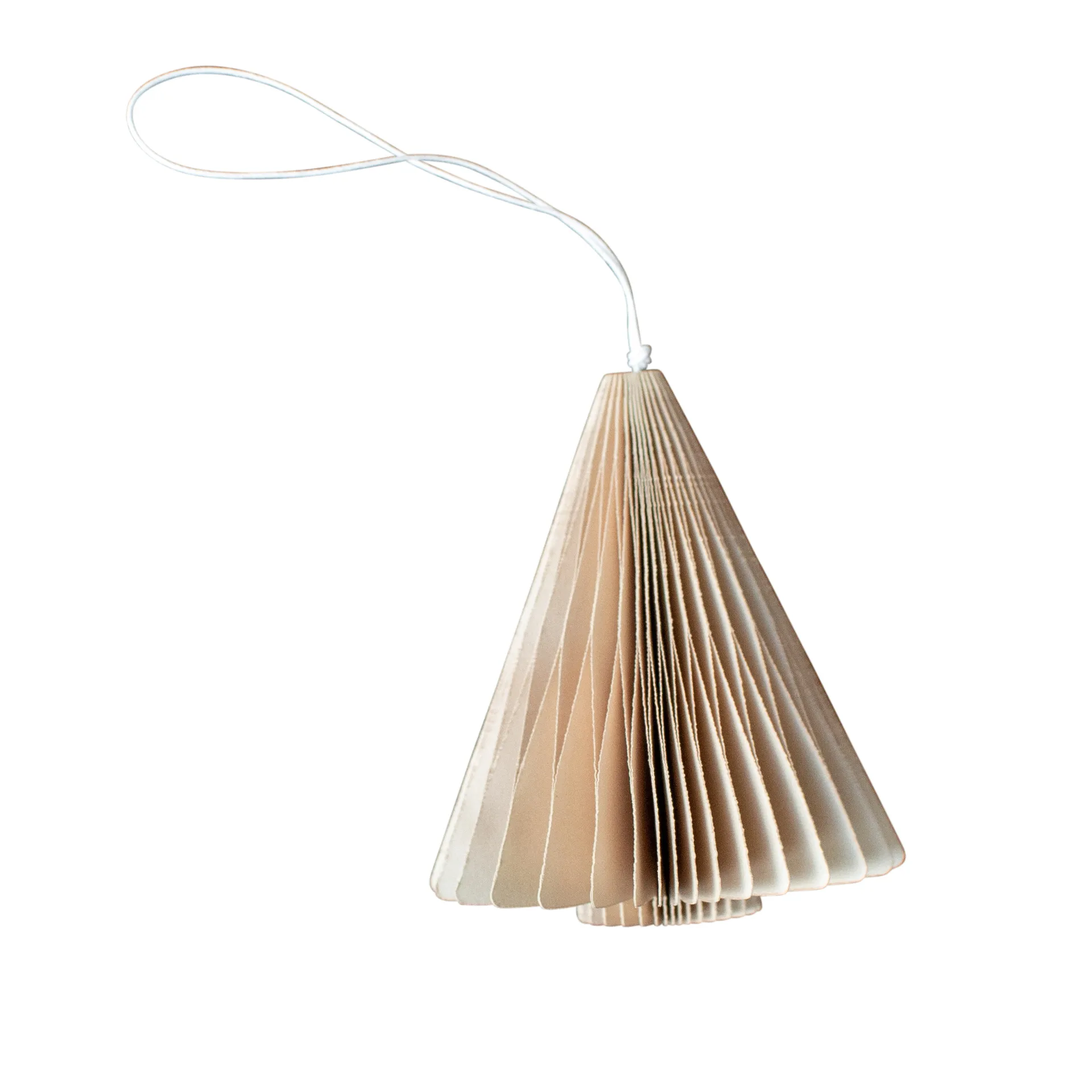 Decorazione natalizia Paper tree, 7 cm, Sand DBKD