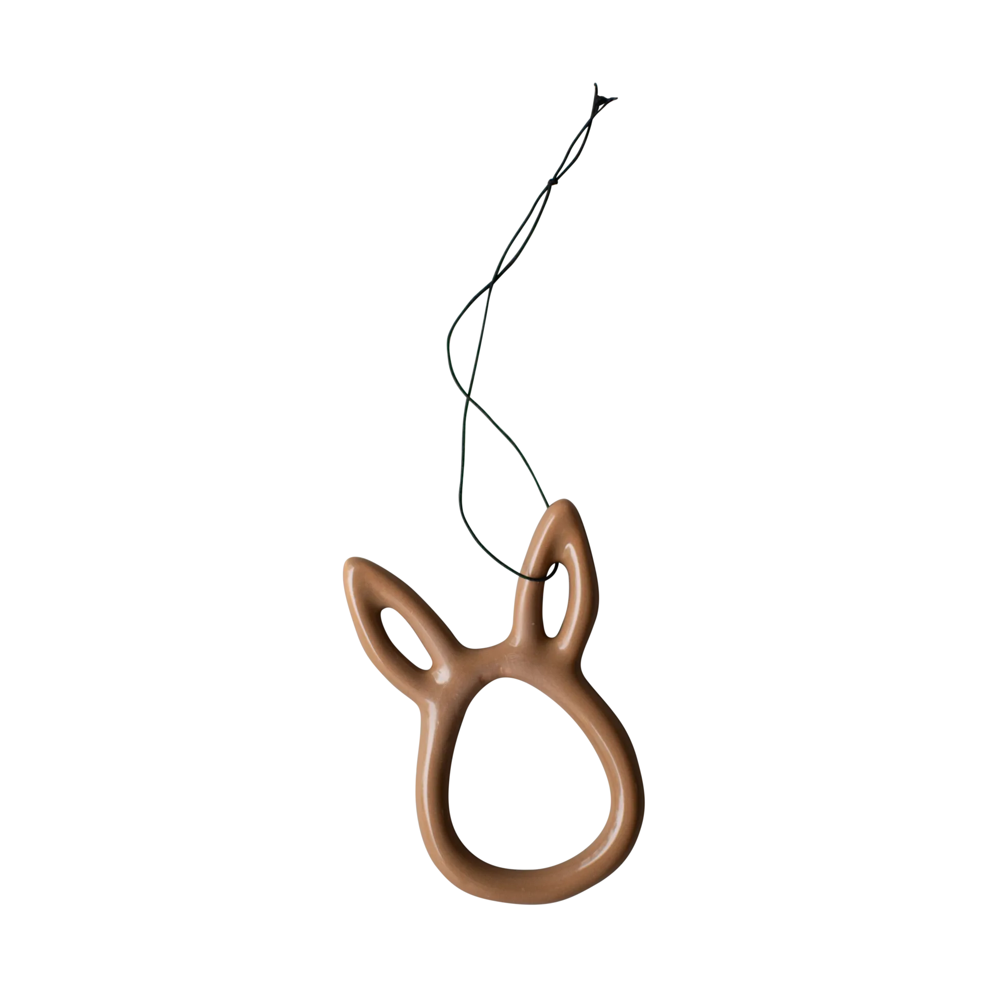 Decorazione pasquale coniglio Sprinkle 8 cm, Nocciola lucido DBKD