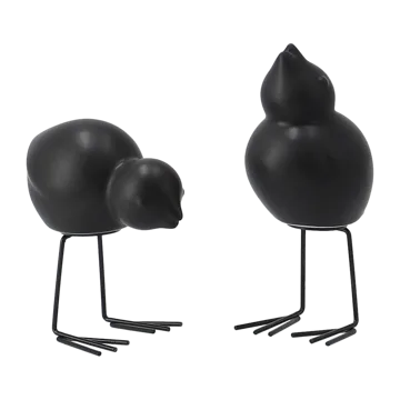 Decorazione pasquale DBKD Swedish Birds 2 pezzi - Nero - DBKD
