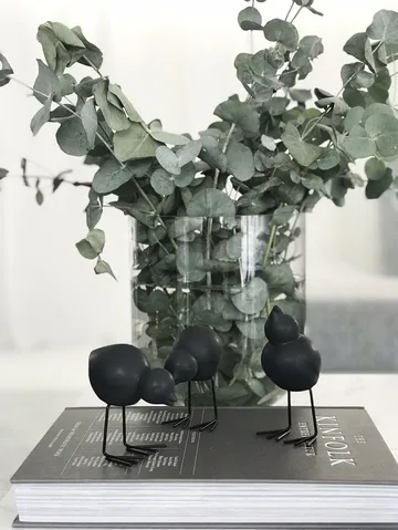 Decorazione pasquale DBKD Swedish Birds 2 pezzi - Nero - DBKD