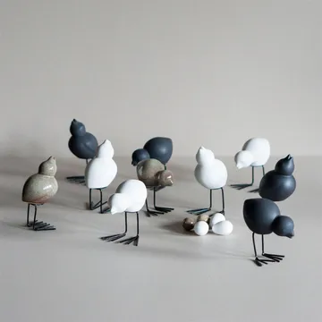 Decorazione pasquale DBKD Swedish Birds 2 pezzi - Nero - DBKD