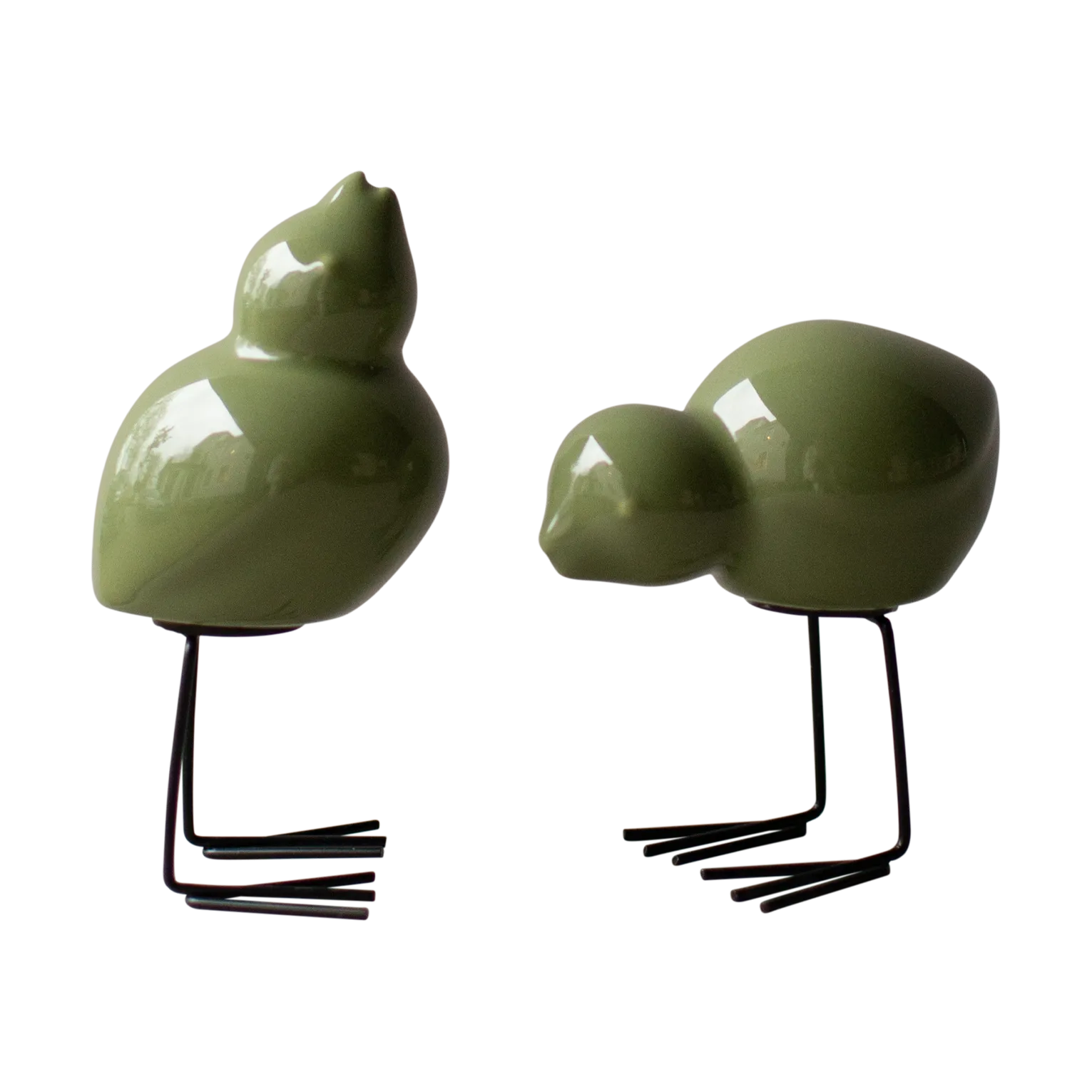 Decorazione pasquale DBKD Swedish Birds 2 pezzi, Verde lucido DBKD