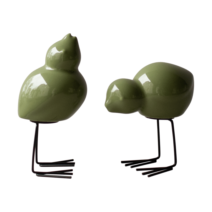 Decorazione pasquale DBKD Swedish Birds 2 pezzi - Verde lucido - DBKD