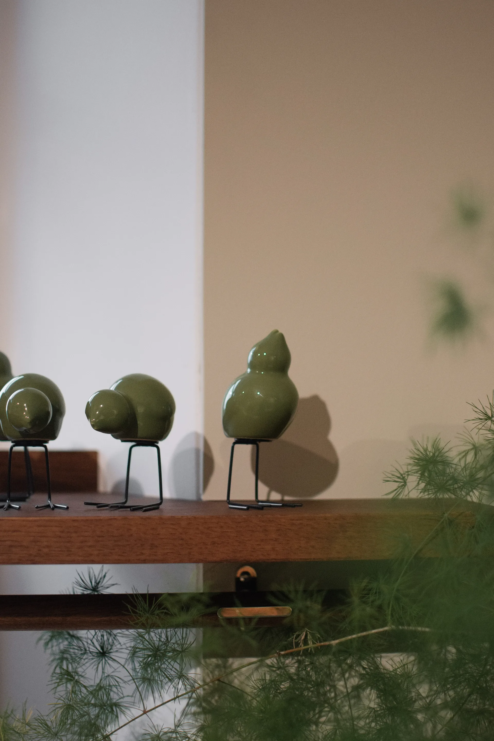 Decorazione pasquale DBKD Swedish Birds 2 pezzi, Verde lucido DBKD