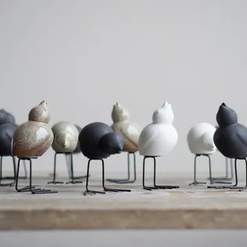 Decorazione pasquale DBKD Swedish Birds 2 pezzi - White - DBKD