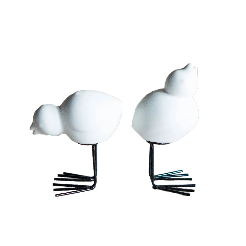 Decorazione pasquale DBKD Swedish Birds 2 pezzi, White DBKD