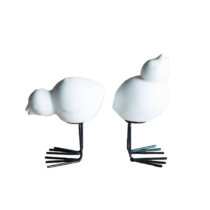 Decorazione pasquale DBKD Swedish Birds 2 pezzi - White - DBKD