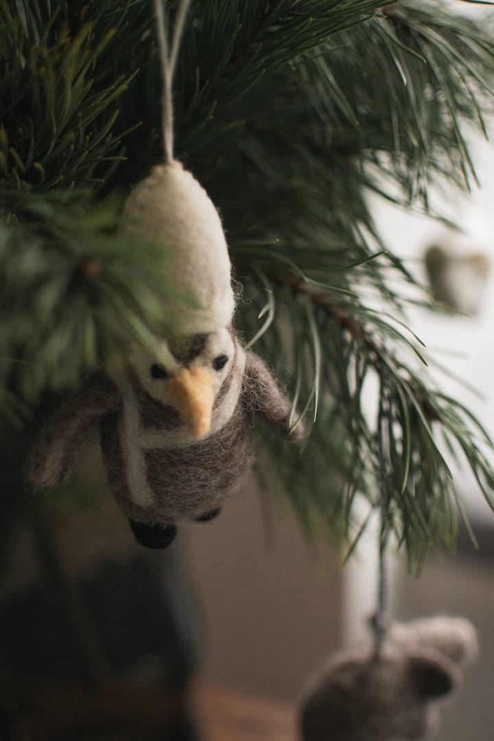 Decorazione pinguino , Beige-bianco DBKD