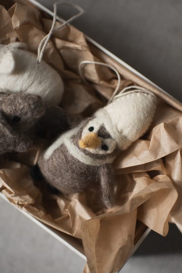 Decorazione pinguino  - Beige-bianco - DBKD