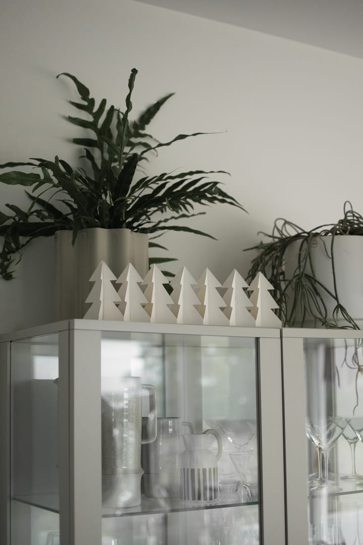 Decorazione Tree in a row 60 cm, Bianco DBKD