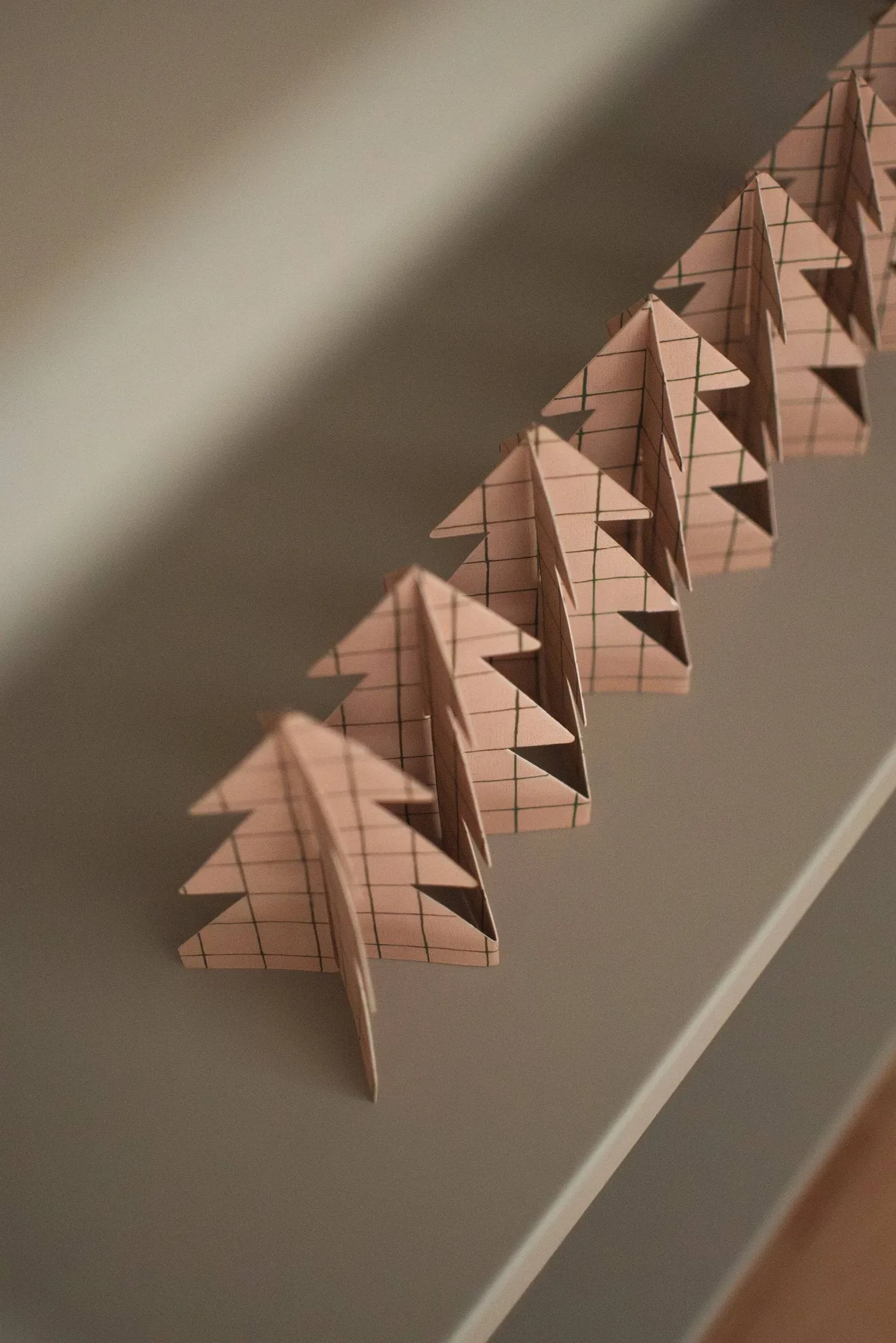 Decorazione Tree in a row 60 cm, Square sand, 12x60 cm DBKD