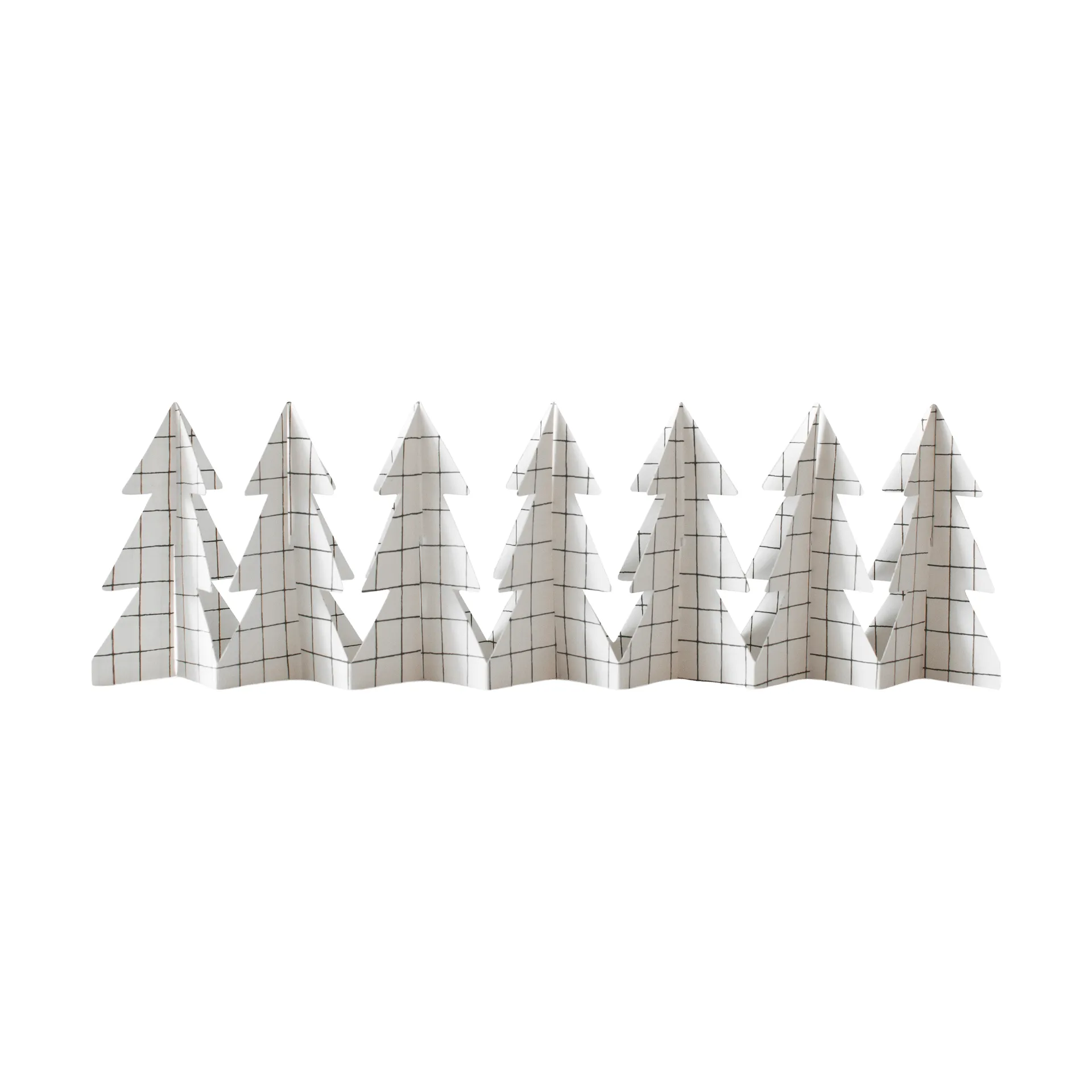 Decorazione Tree in a row 60 cm, Square white, 12x60 cm DBKD