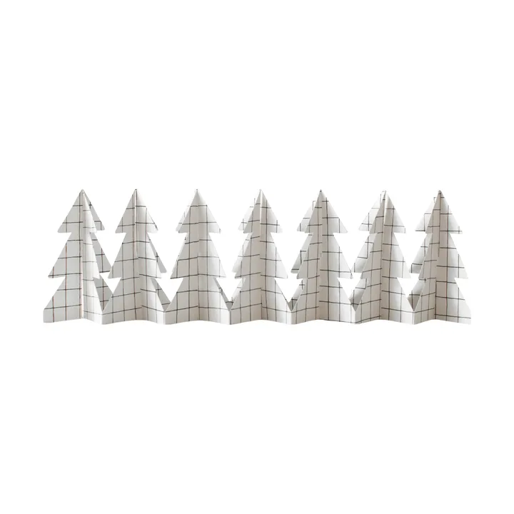 Decorazione Tree in a row 60 cm - Square white, 12x60 cm - DBKD
