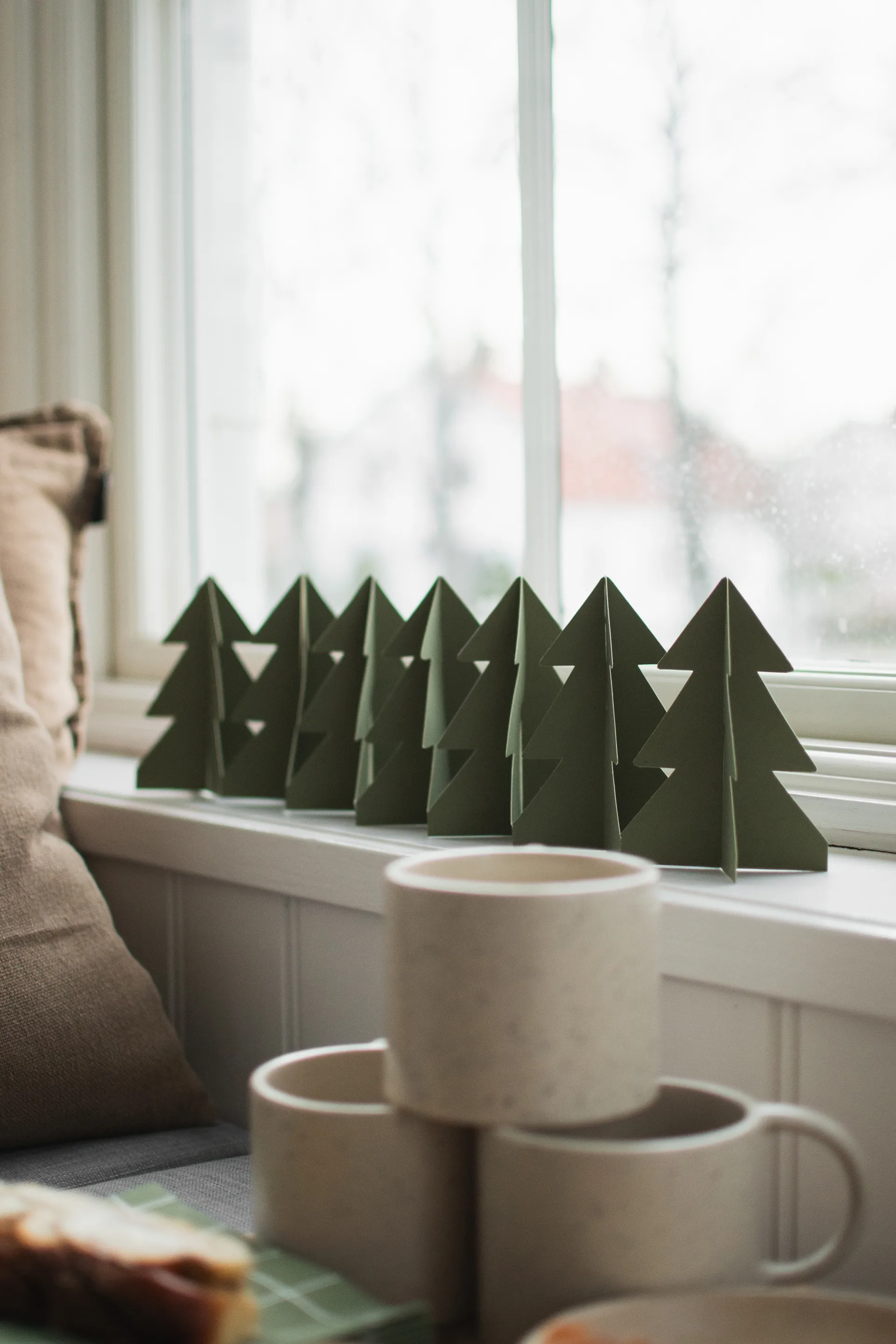 Decorazione Tree in a row 60 cm, Verde, 7x60 cm DBKD