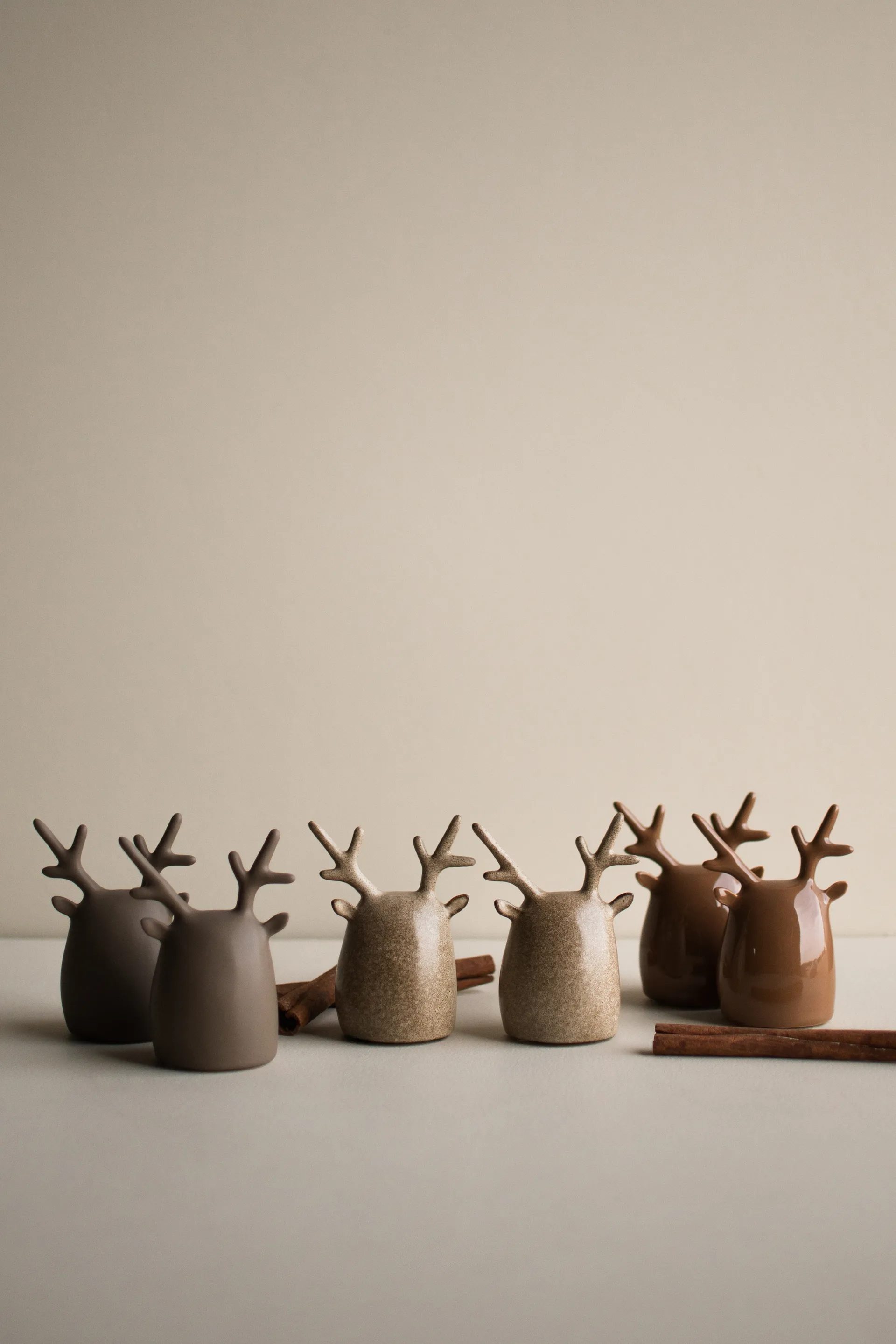 Deer twins 2 pezzi, Beige DBKD