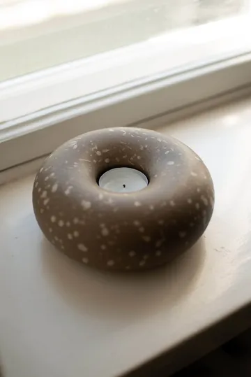 Float portacandela - Brown dot - DBKD