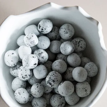 Happy Easter ciotola guscio d'uovo grande - Bianco - DBKD