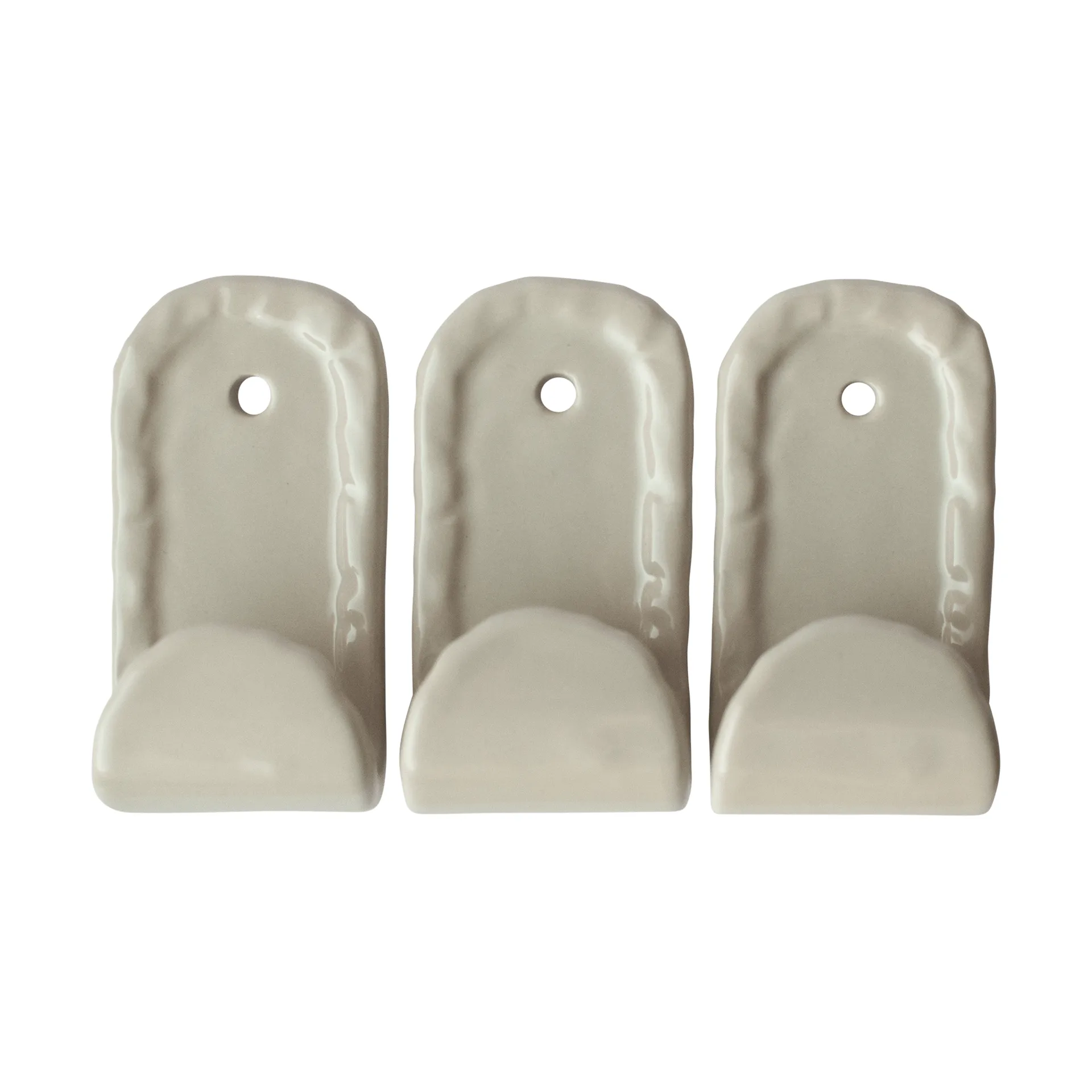 Hook ganci 3 pezzi, Beige DBKD