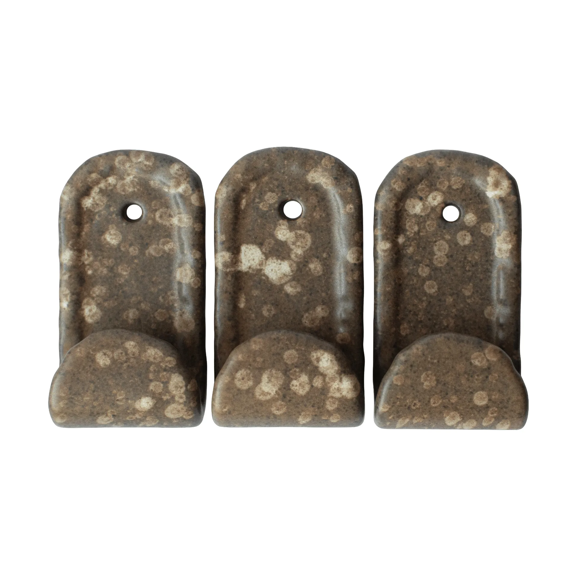 Hook ganci 3 pezzi, Brown dot DBKD