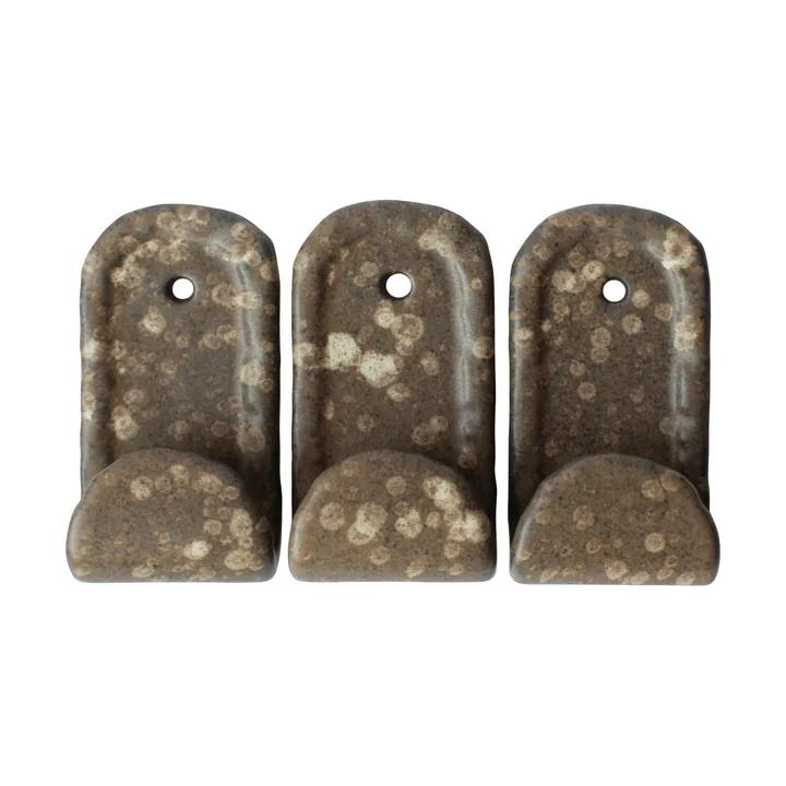 Hook ganci 3 pezzi - Brown dot - DBKD