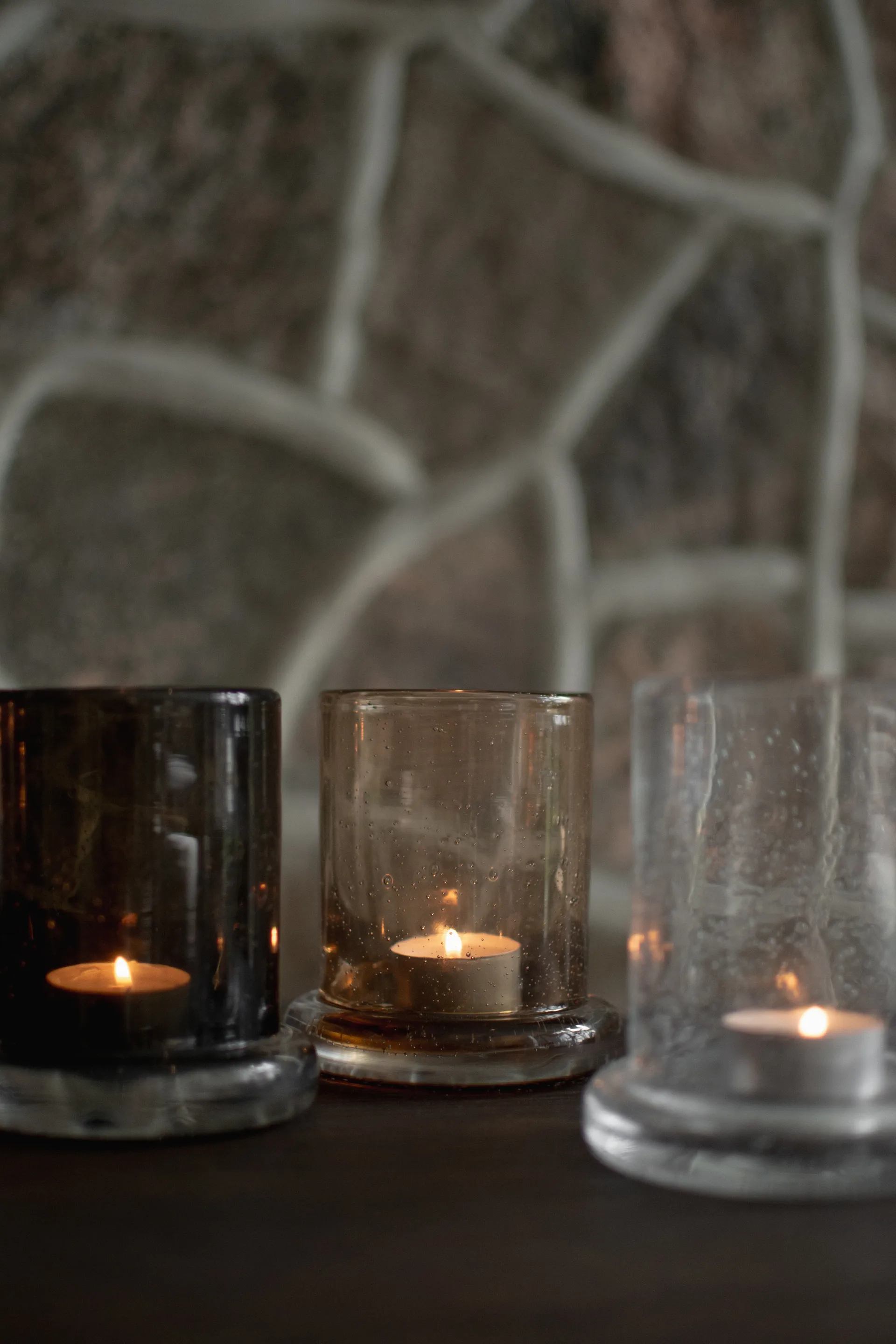 Lanterna portacandela Bubble Ø10 cm, Ruggine DBKD