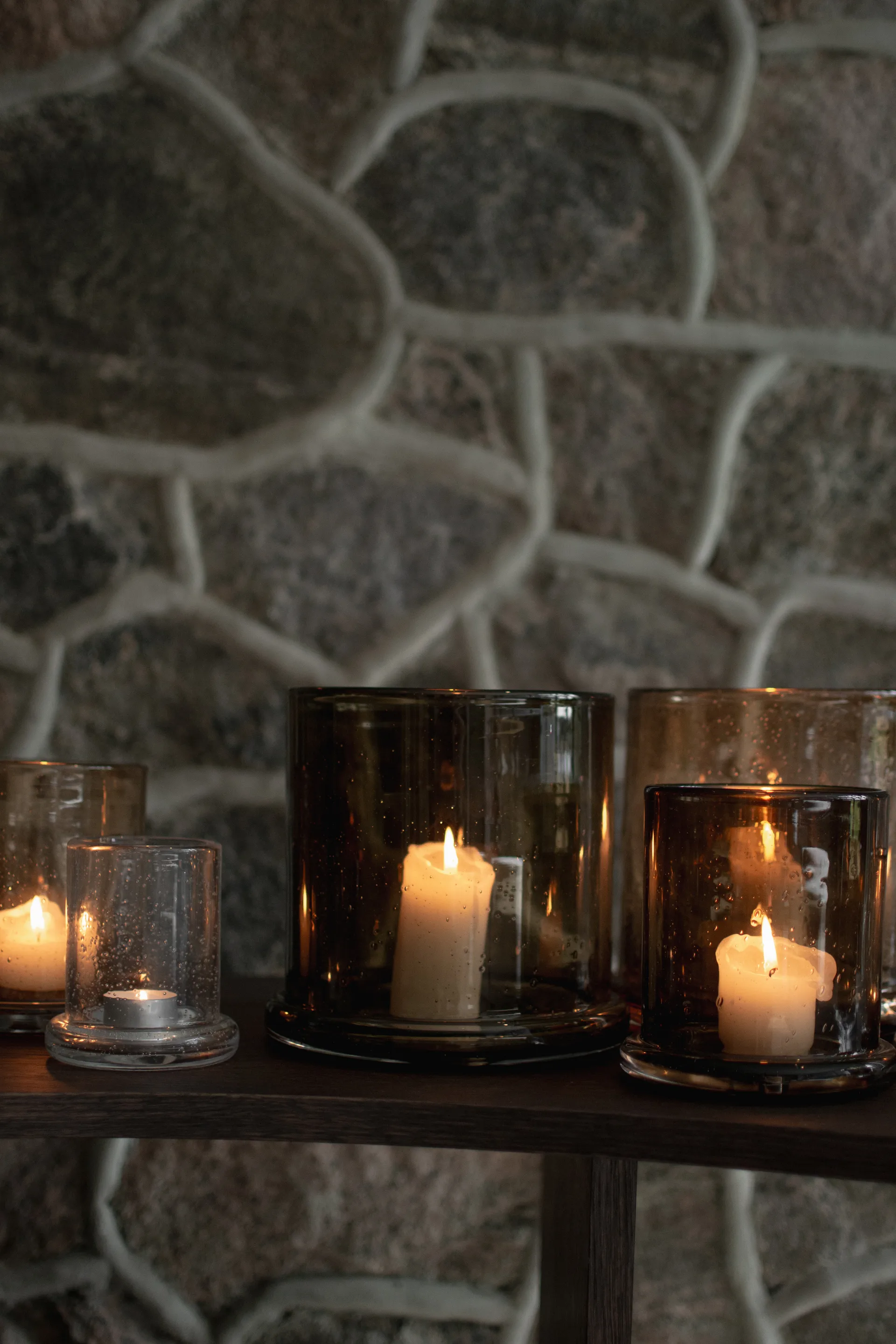 Lanterna portacandela Bubble Ø10 cm, Trasparente DBKD