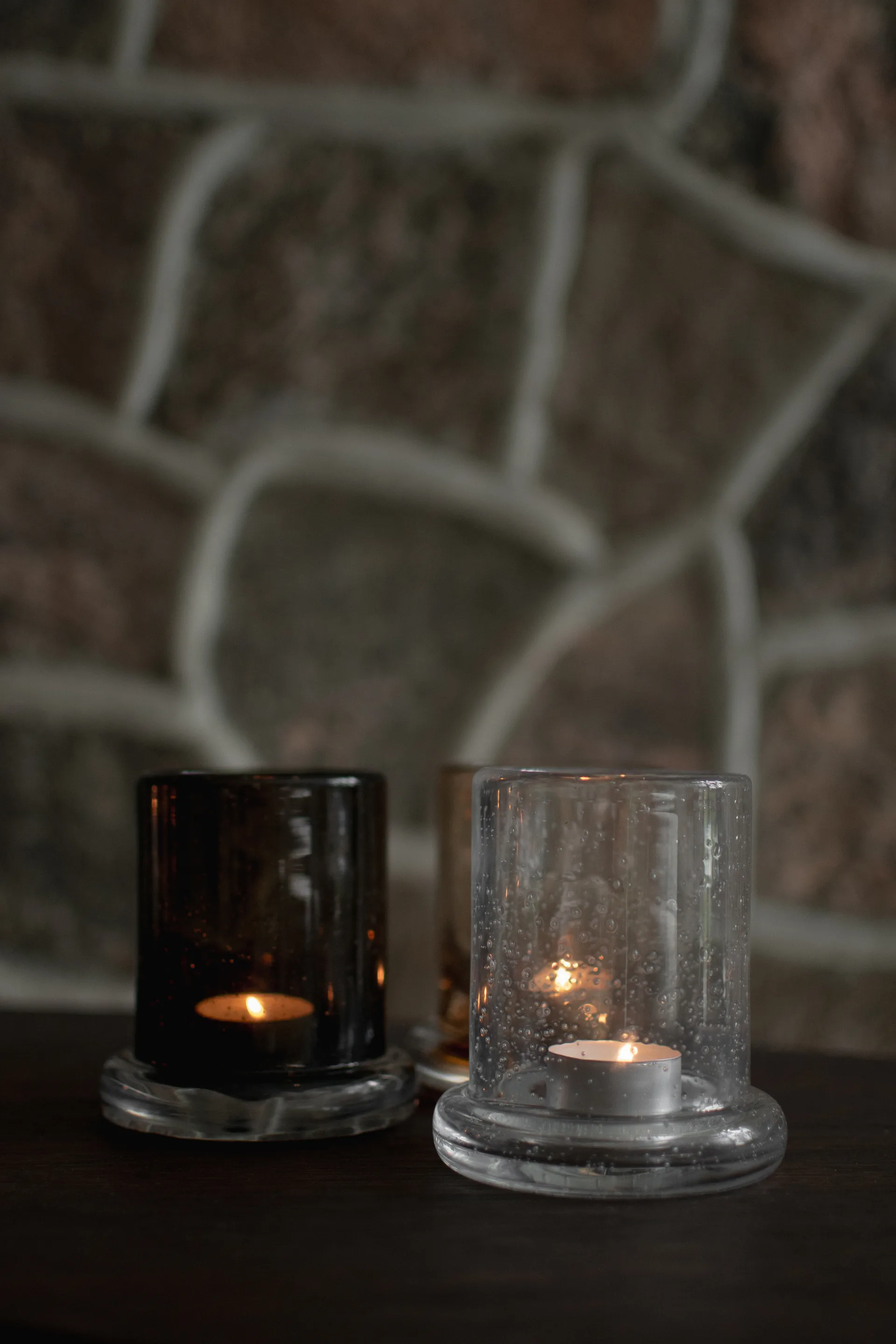 Lanterna portacandela Bubble Ø10 cm, Trasparente DBKD