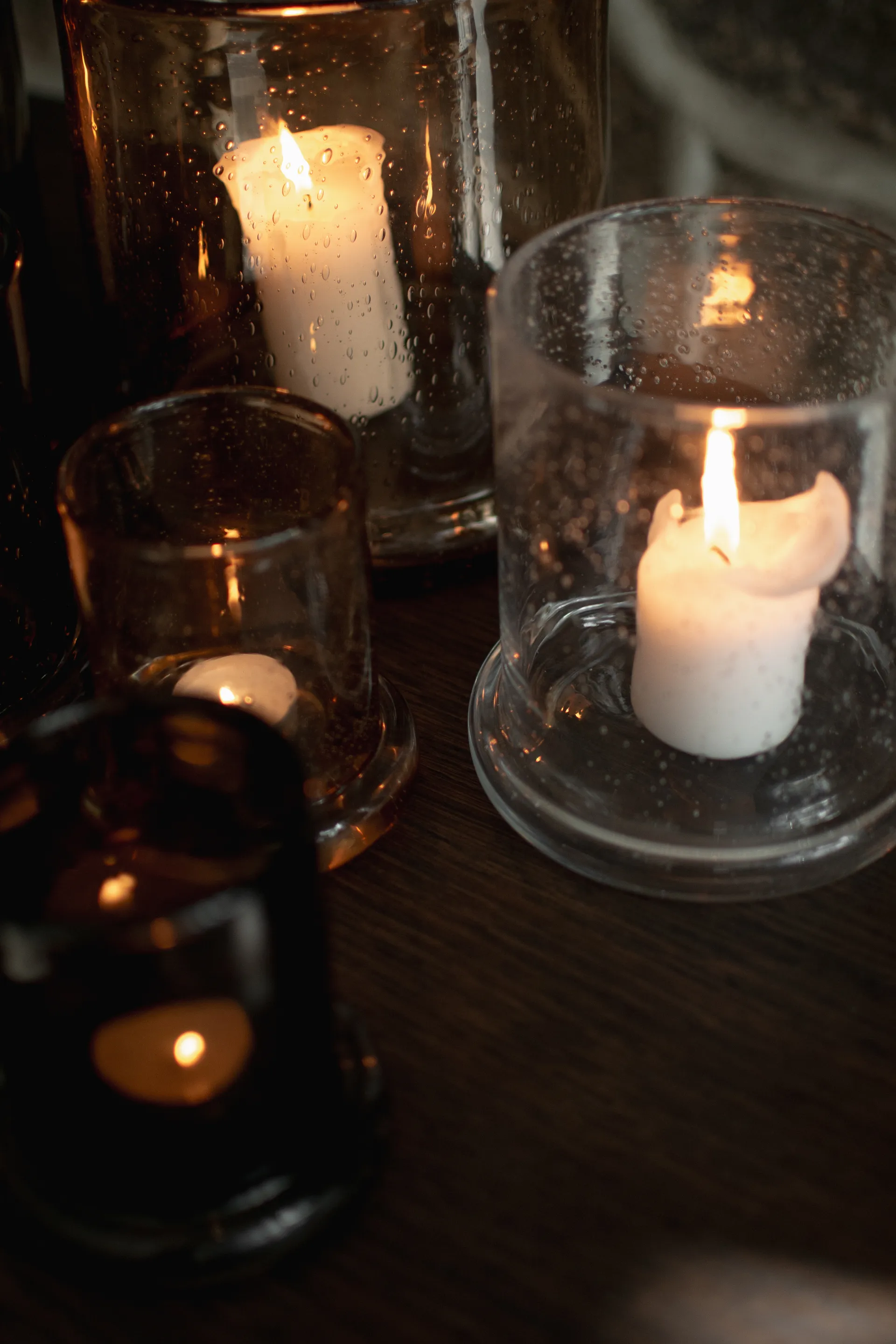 Lanterna portacandela Bubble Ø14 cm, Trasparente DBKD