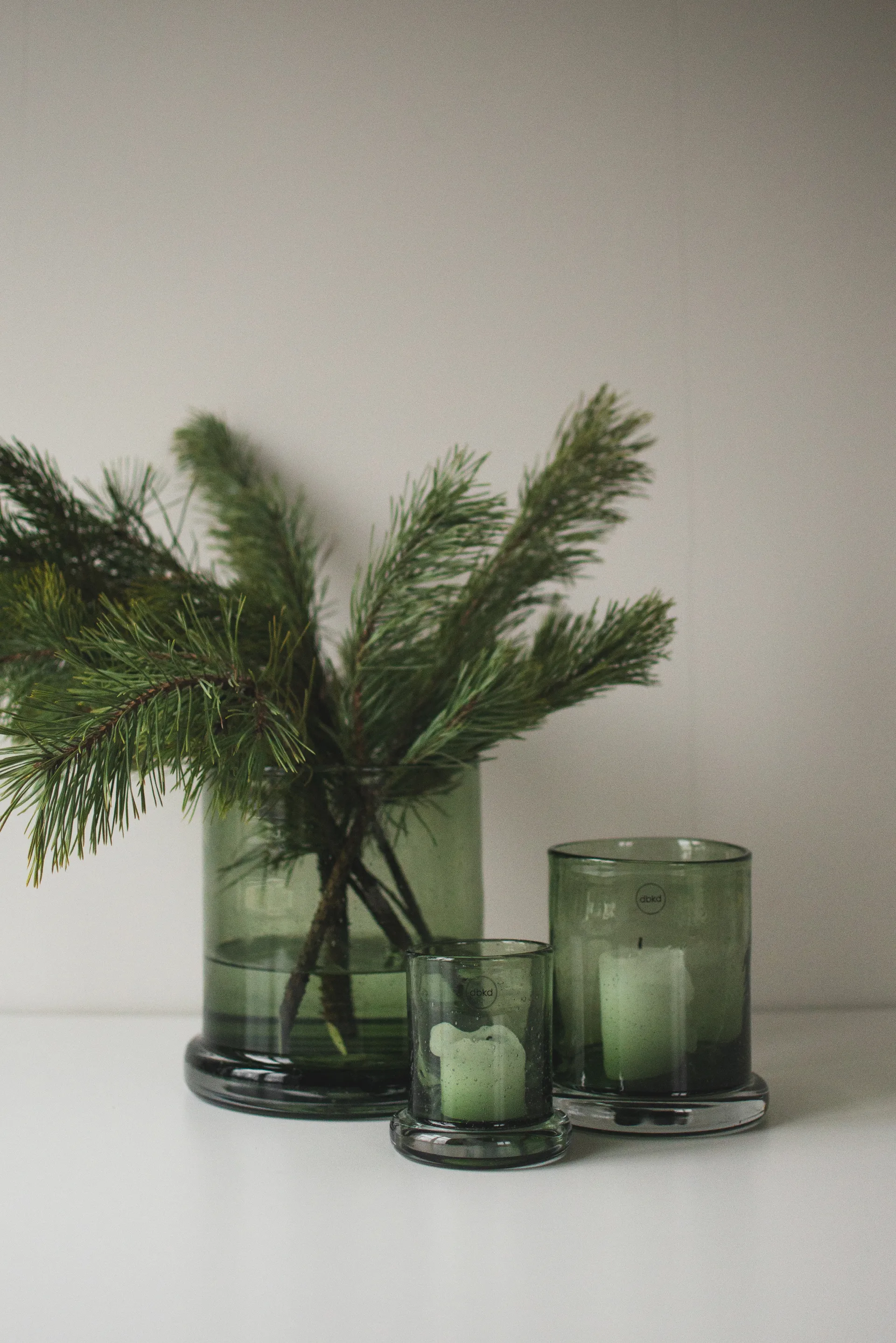 Lanterna portacandela Bubble Ø14 cm, Verde DBKD