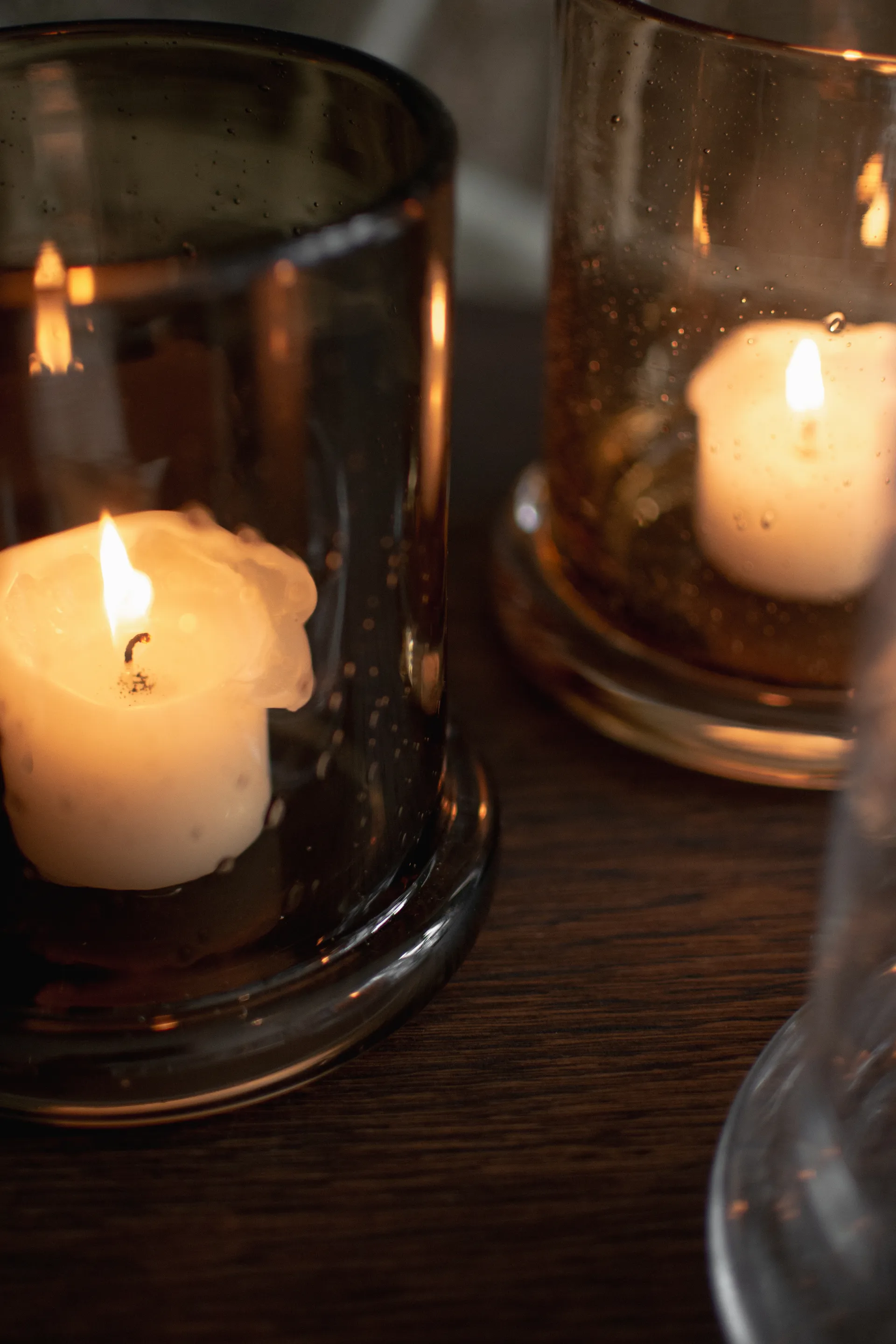 Lanterna portacandela Bubble Ø20 cm, Marrone DBKD