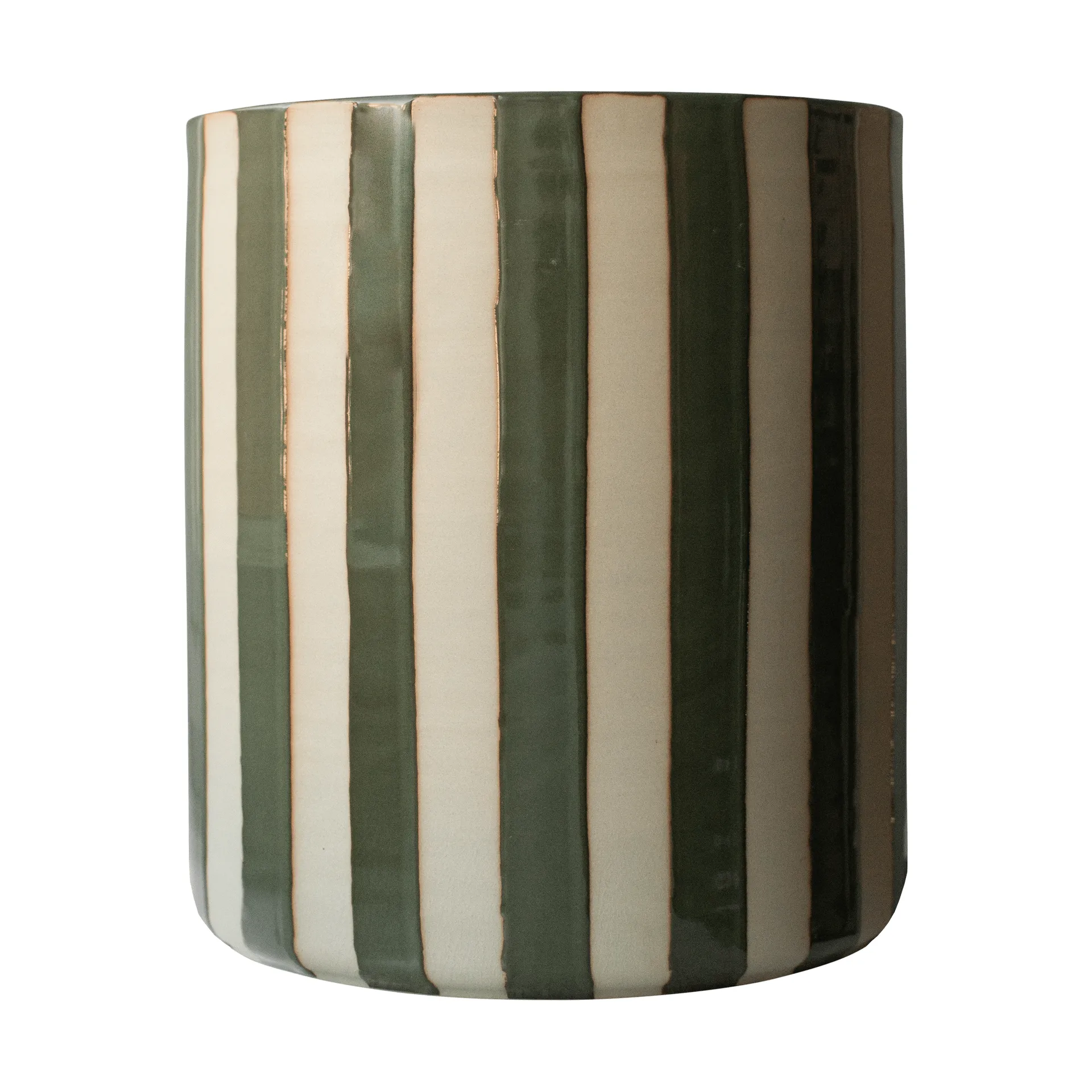 Line vaso Ø21x24 cm, Stripe green DBKD